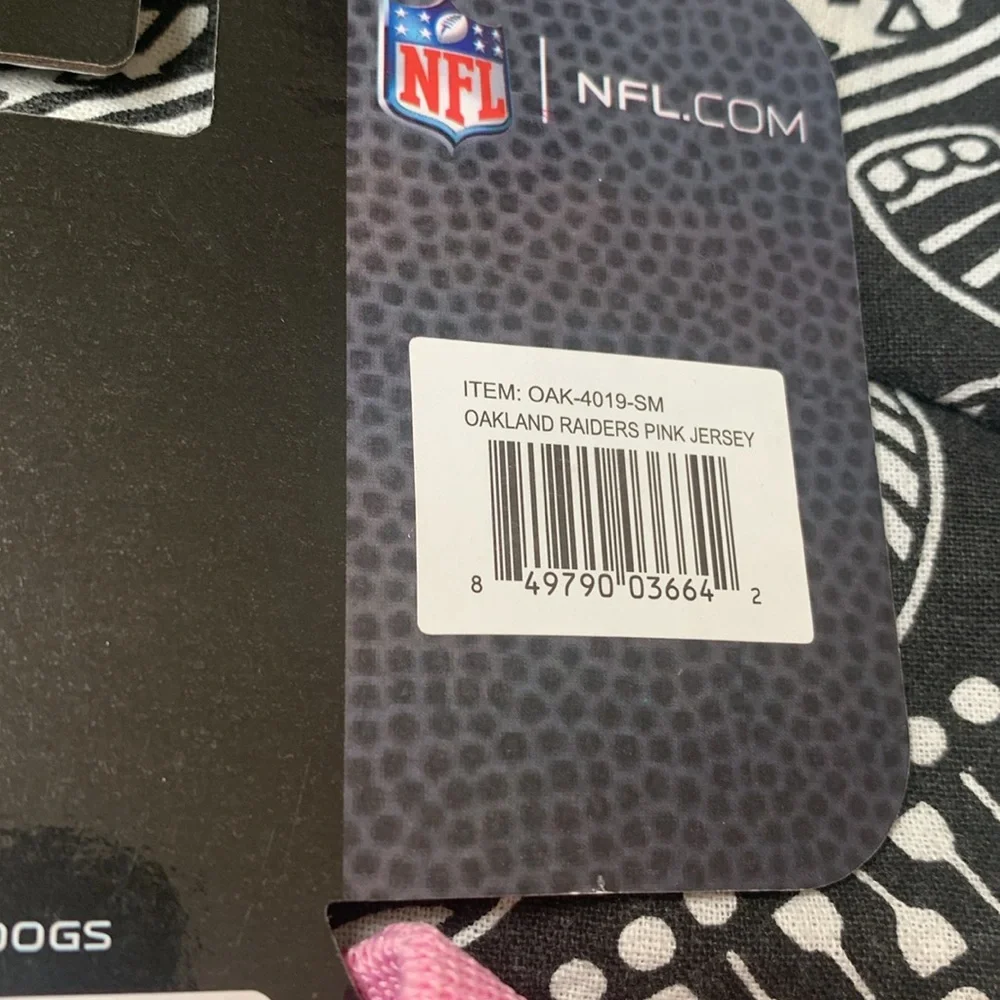 NFL Pink Raiders Team Pet Jersey